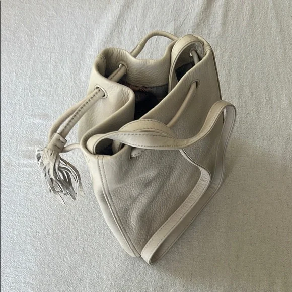 HOBO Cream Leather Backpack Merrin Convertible Backpack in Metallic Leather - Gold Leaf  main image 4